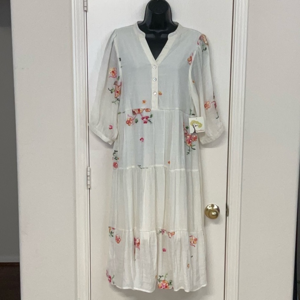 Fig and Flower Anthropology Dress